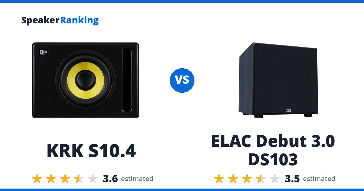 KRK S10.4 vs ELAC Debut 3.0 DS103