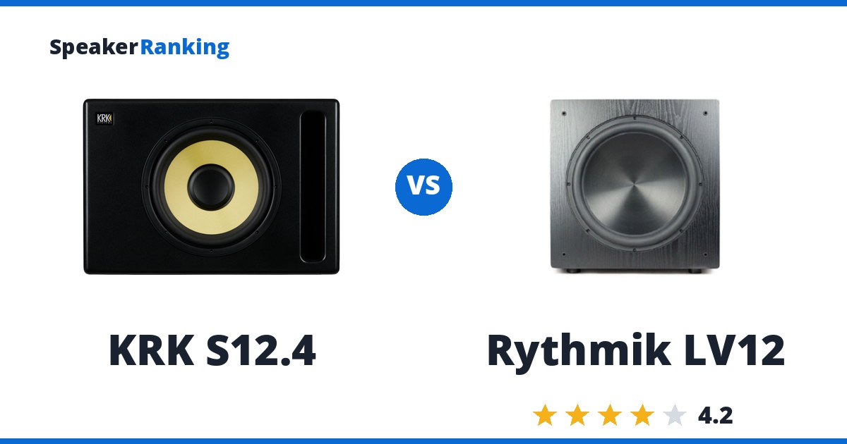 KRK S12.4 vs Rythmik LV12