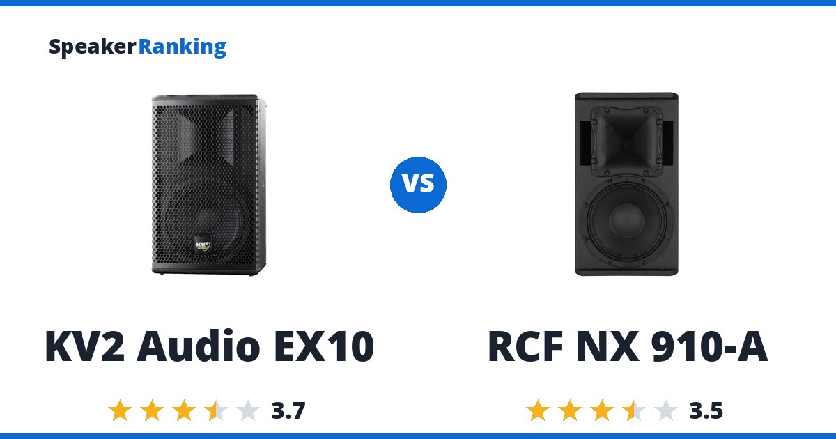 KV2 Audio EX10 vs RCF NX 910-A