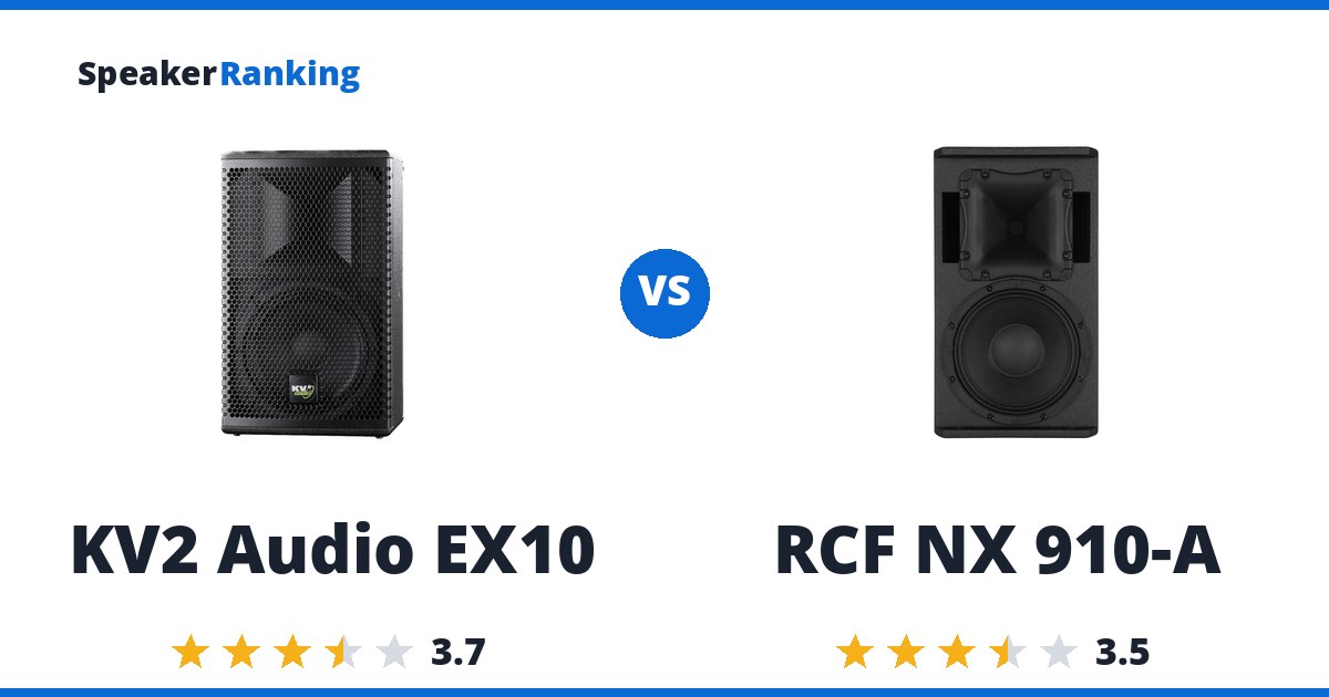 KV2 Audio EX10 vs RCF NX 910-A