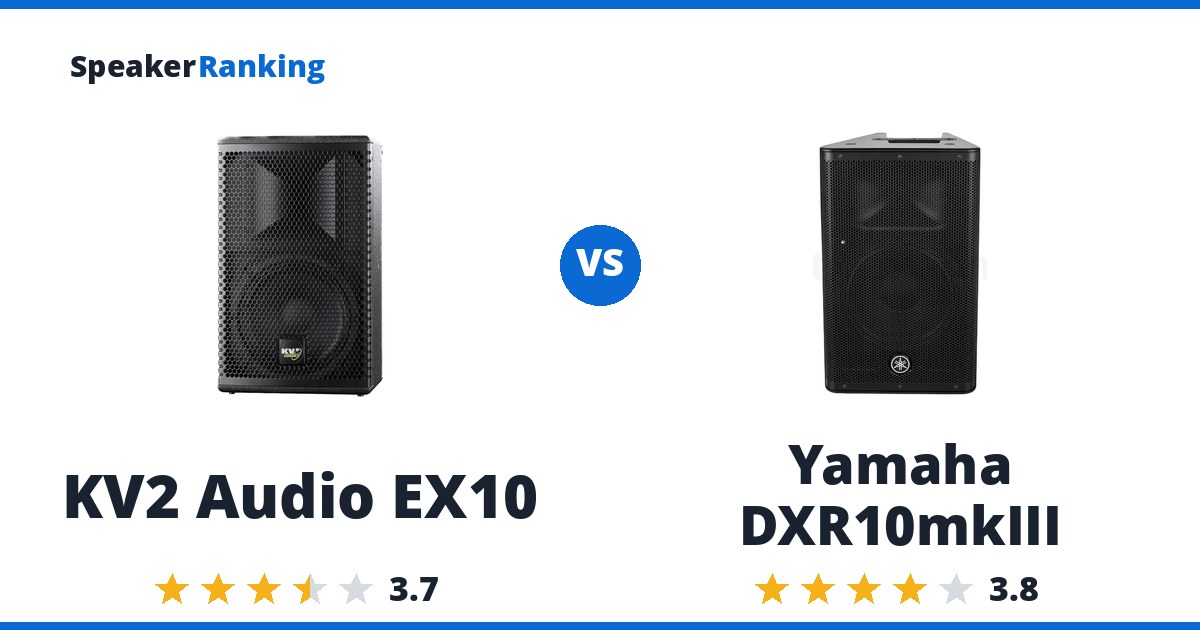 KV2 Audio EX10 vs Yamaha DXR10mkIII