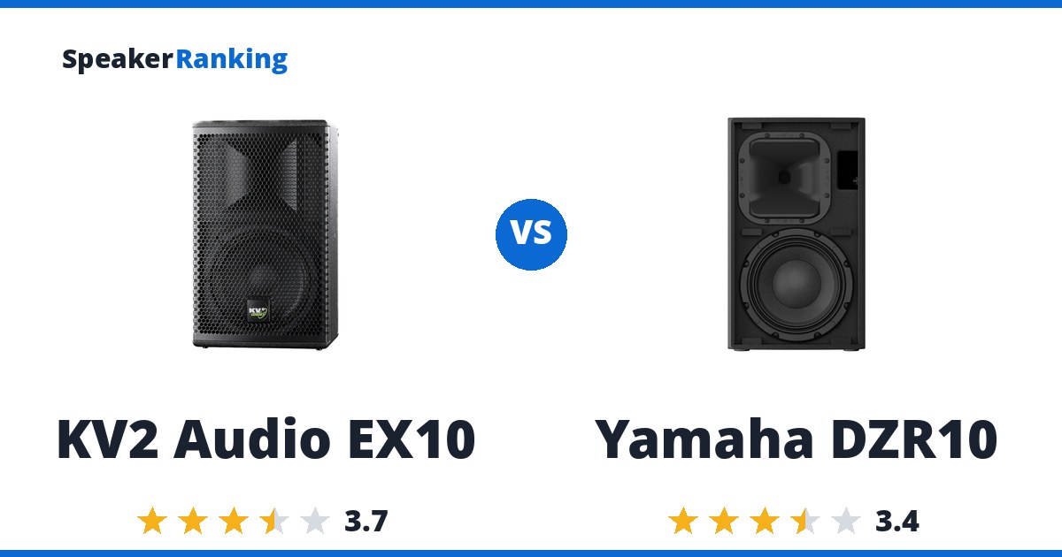 KV2 Audio EX10 vs Yamaha DZR10