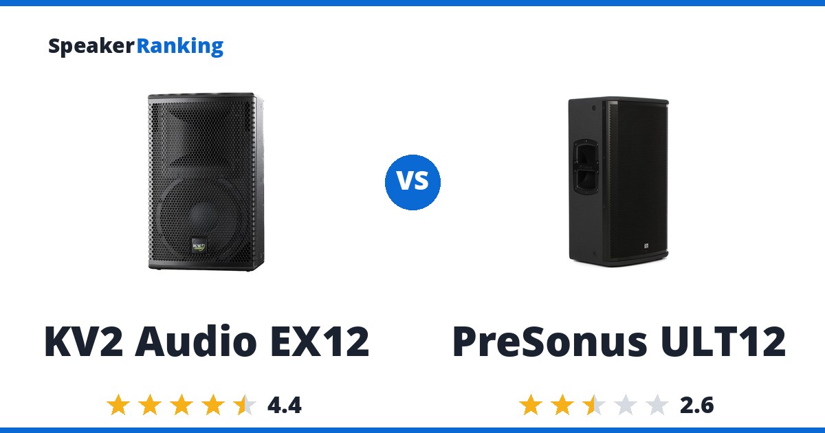 KV2 Audio EX12 vs PreSonus ULT12