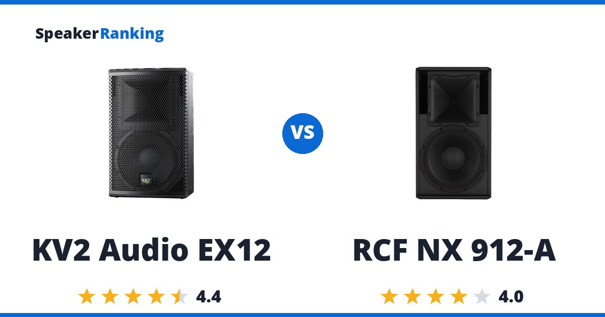 KV2 Audio EX12 vs RCF NX 912-A