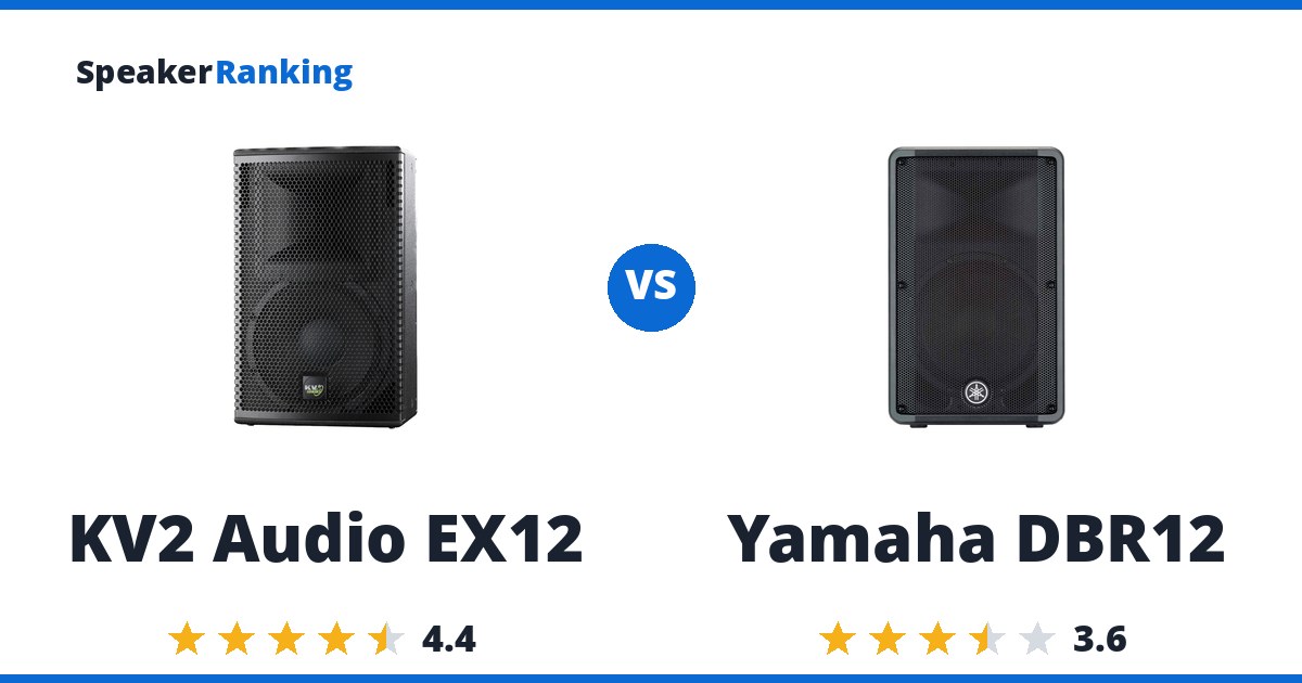 KV2 Audio EX12 vs Yamaha DBR12