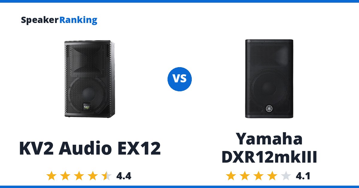 KV2 Audio EX12 vs Yamaha DXR12mkIII