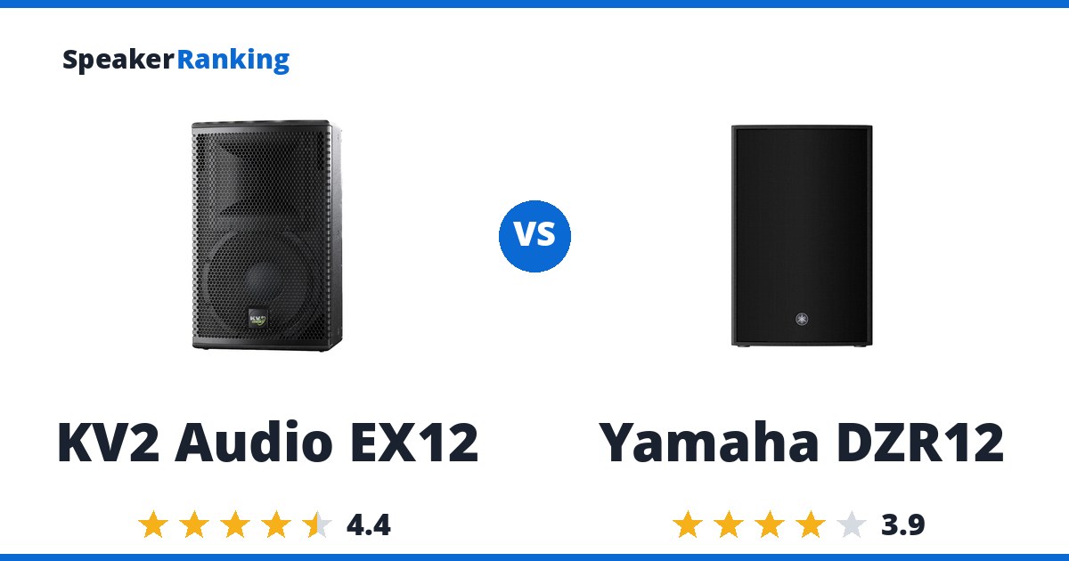 KV2 Audio EX12 vs Yamaha DZR12