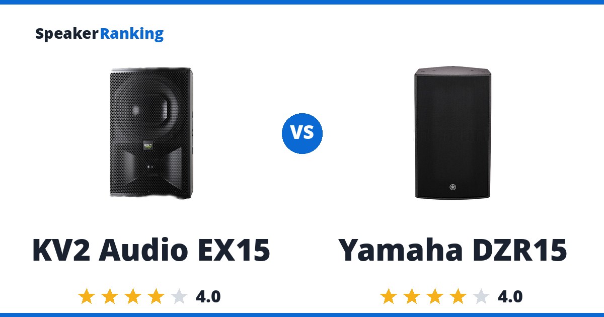KV2 Audio EX15 vs Yamaha DZR15