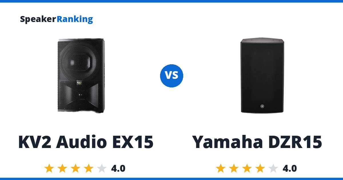 KV2 Audio EX15 vs Yamaha DZR15