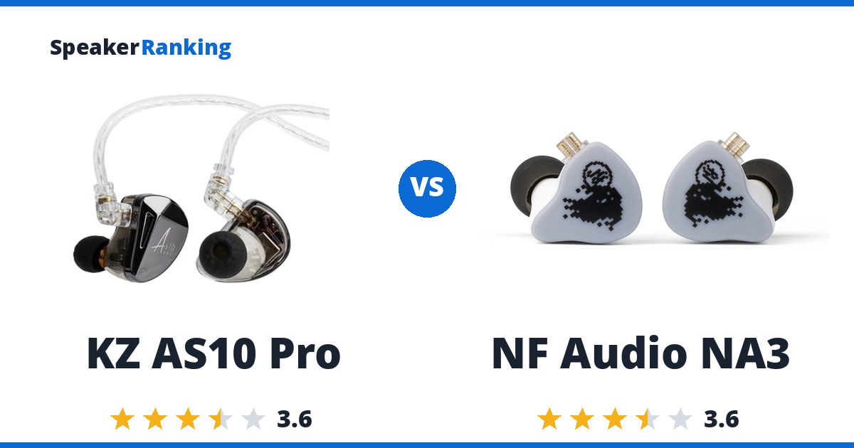 KZ AS10 Pro vs NF Audio NA3