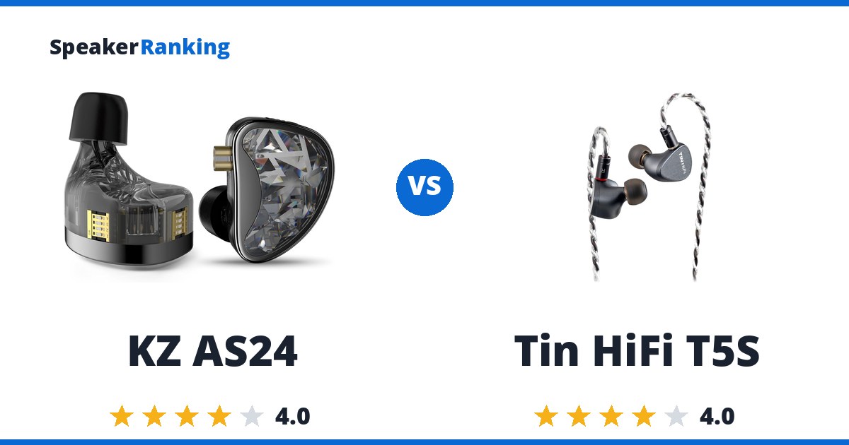 KZ AS24 vs Tin HiFi T5S