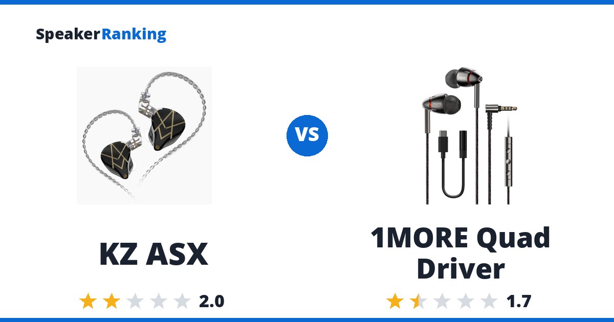 KZ ASX vs 1MORE Quad Driver