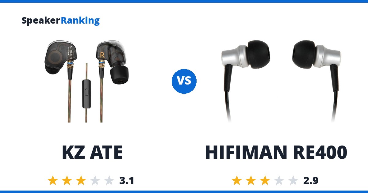 KZ ATE vs HIFIMAN RE400