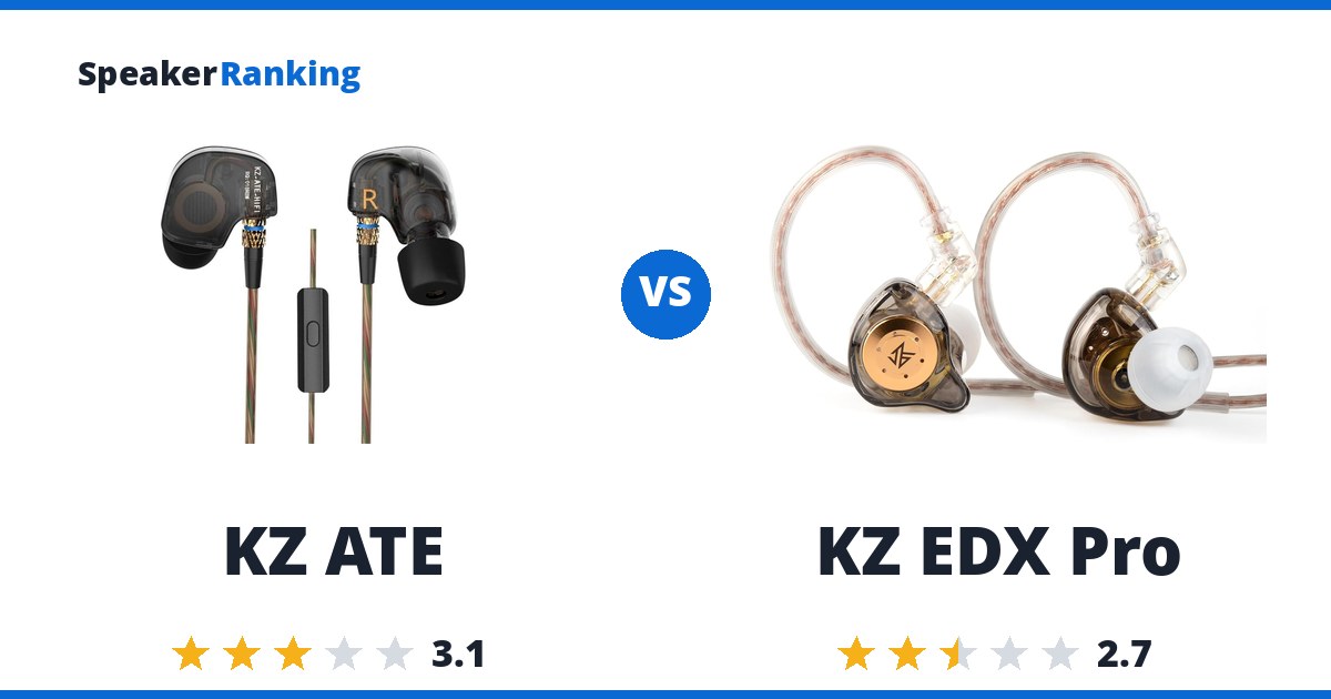 KZ ATE vs KZ EDX Pro