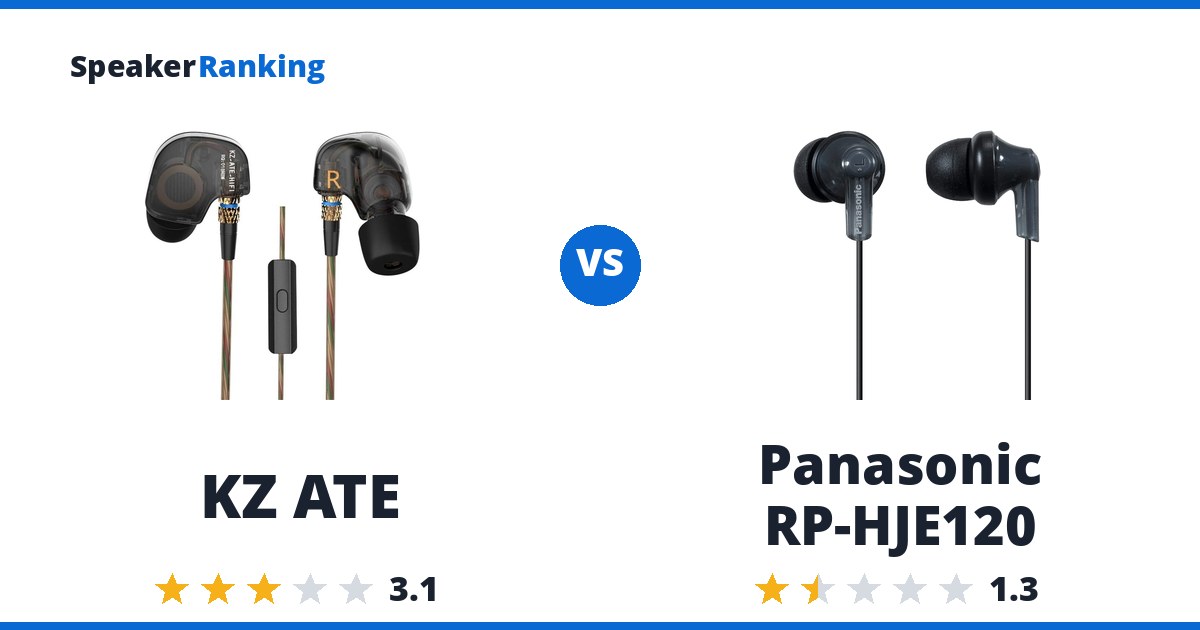 KZ ATE vs Panasonic RP-HJE120