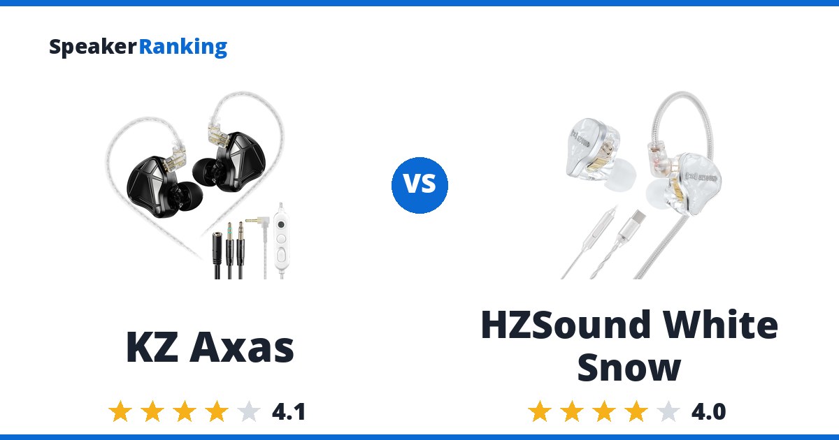 KZ Axas vs HZSound White Snow