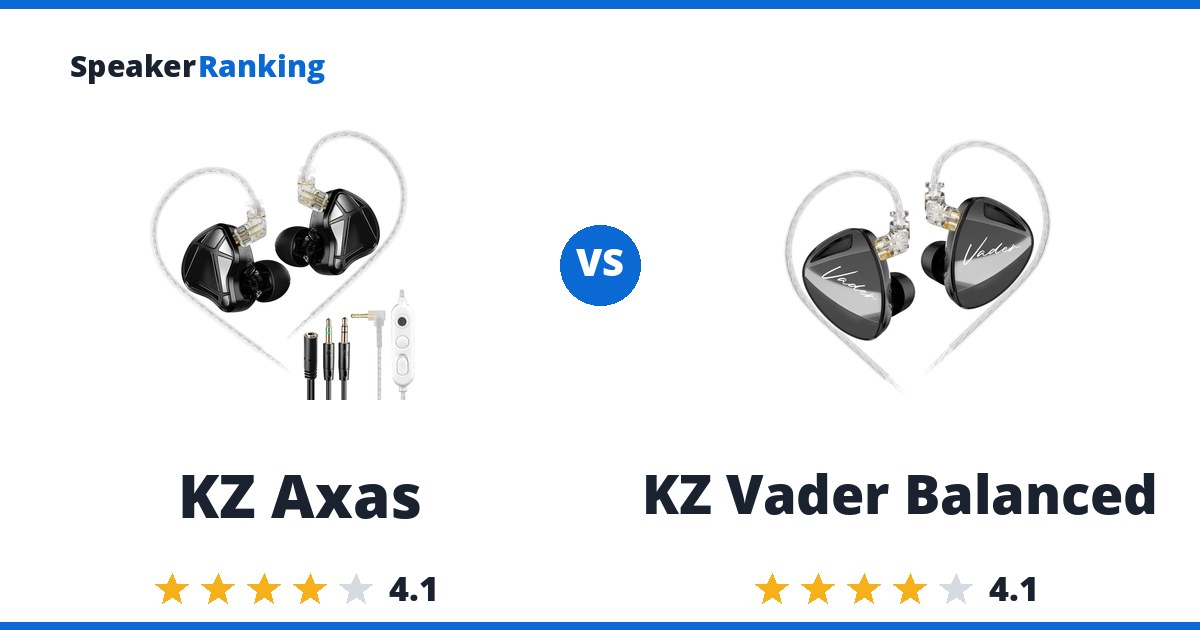 KZ Axas vs KZ Vader Balanced