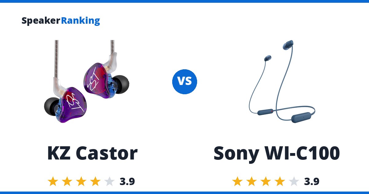KZ Castor vs Sony WI-C100