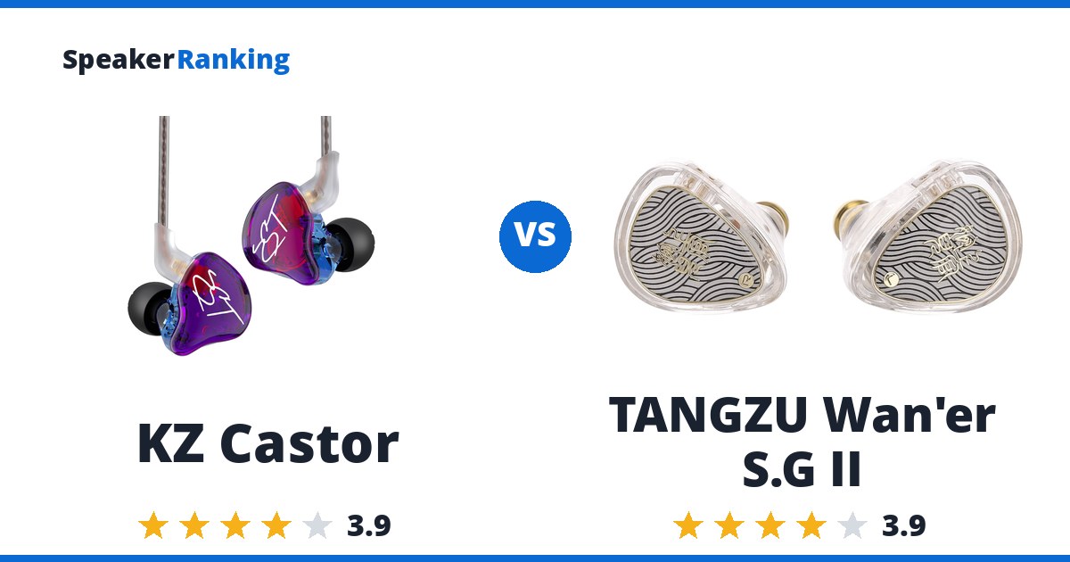 KZ Castor vs TANGZU Wan’er S.G II