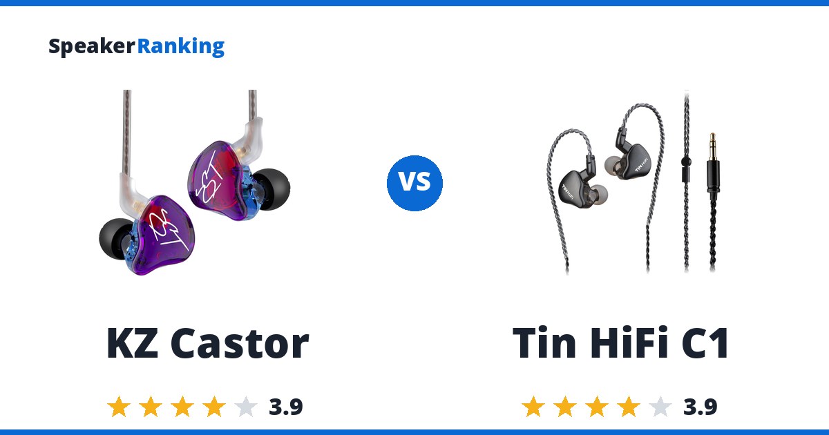 KZ Castor vs Tin HiFi C1
