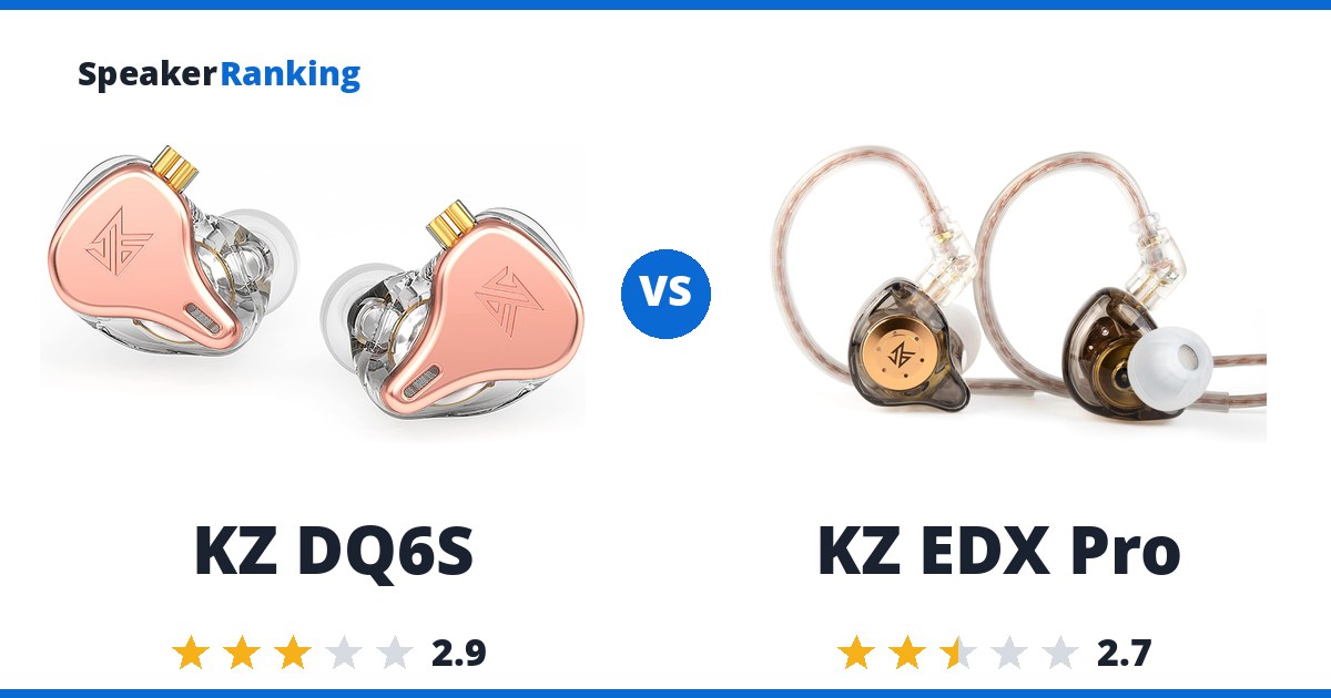 KZ DQ6S vs KZ EDX Pro