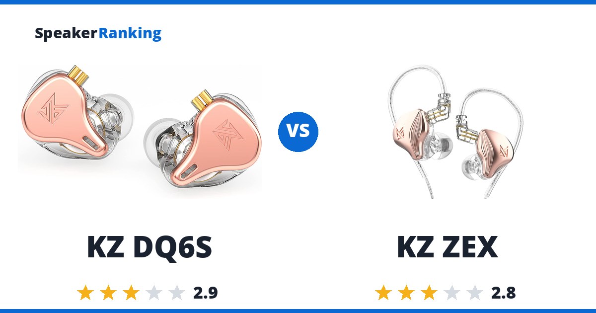 KZ DQ6S vs KZ ZEX