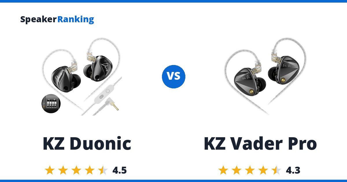 KZ Duonic vs KZ Vader Pro