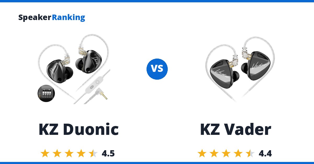 KZ Duonic vs KZ Vader