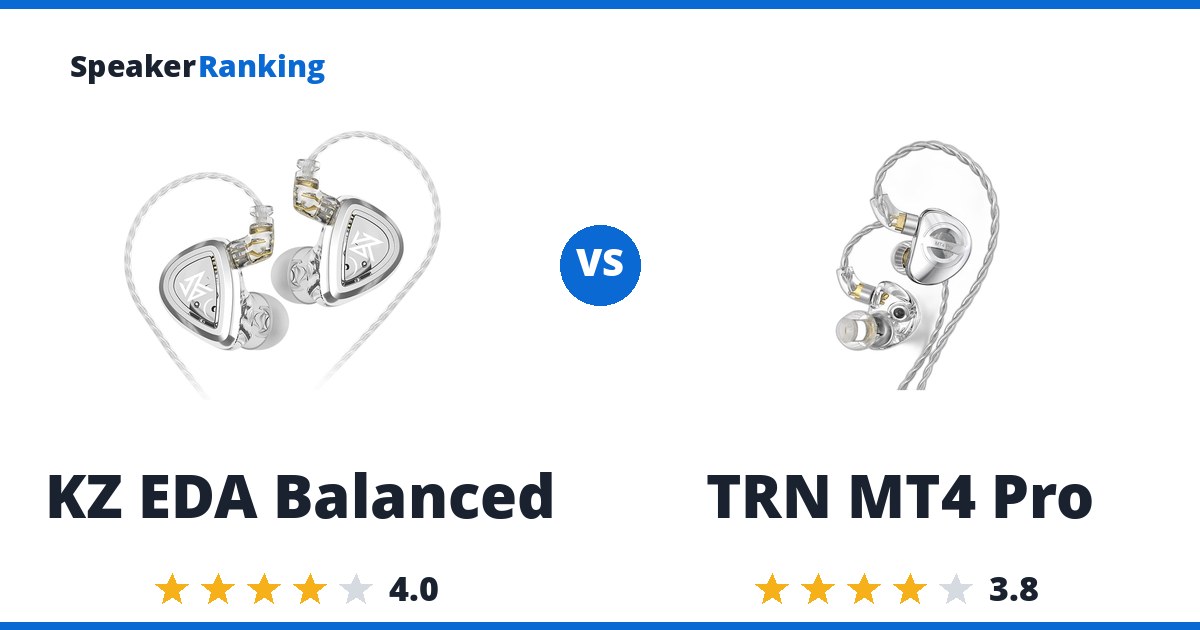 KZ EDA Balanced vs TRN MT4 Pro