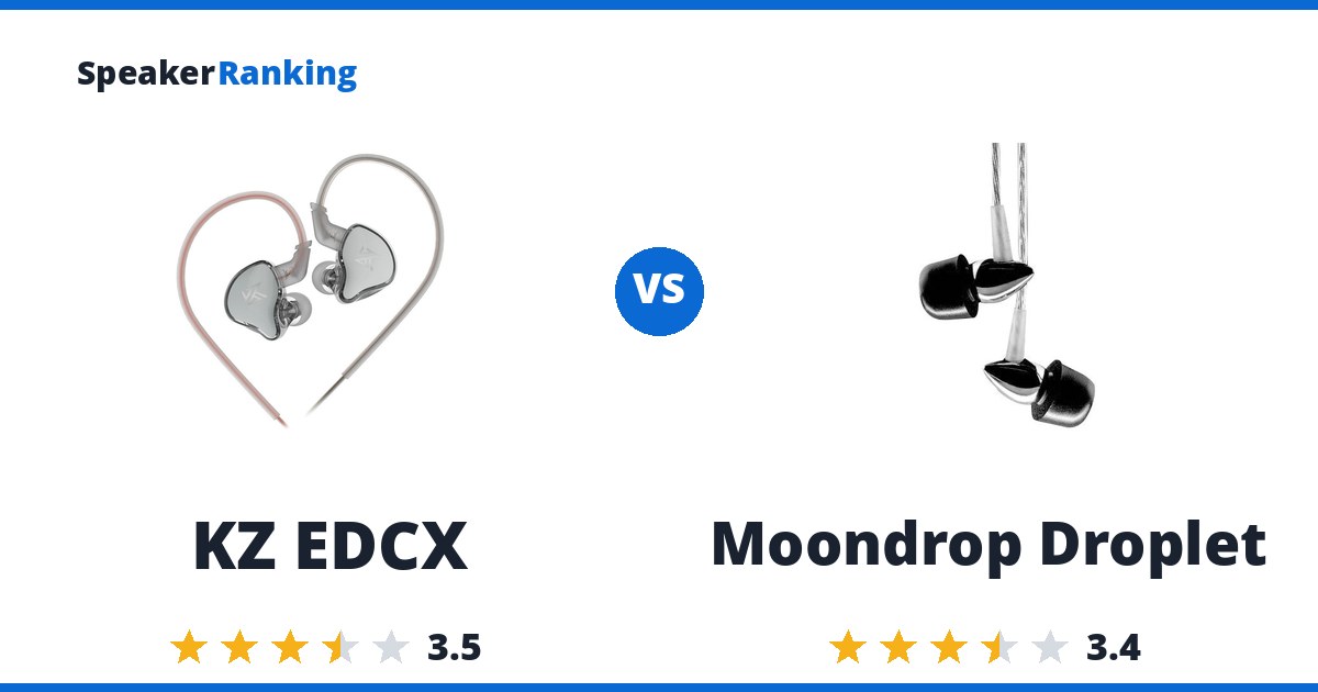 KZ EDCX vs Moondrop Droplet