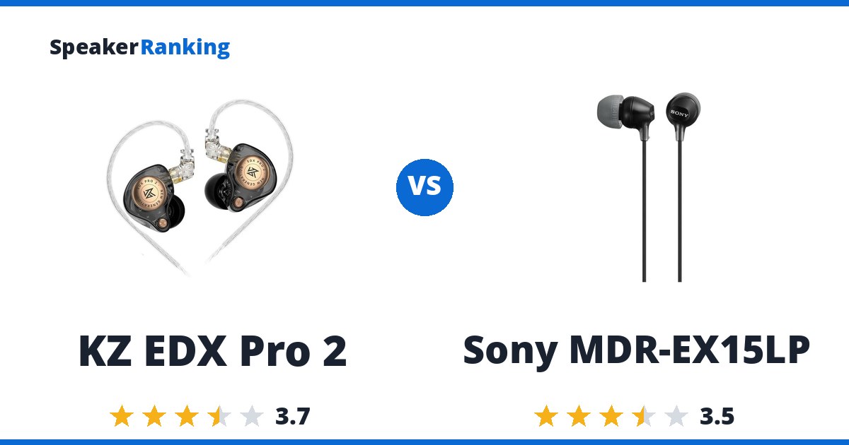 KZ EDX Pro 2 vs Sony MDR-EX15LP