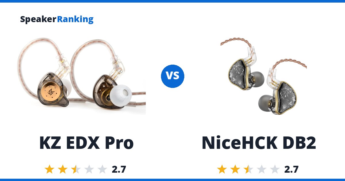 KZ EDX Pro vs NiceHCK DB2