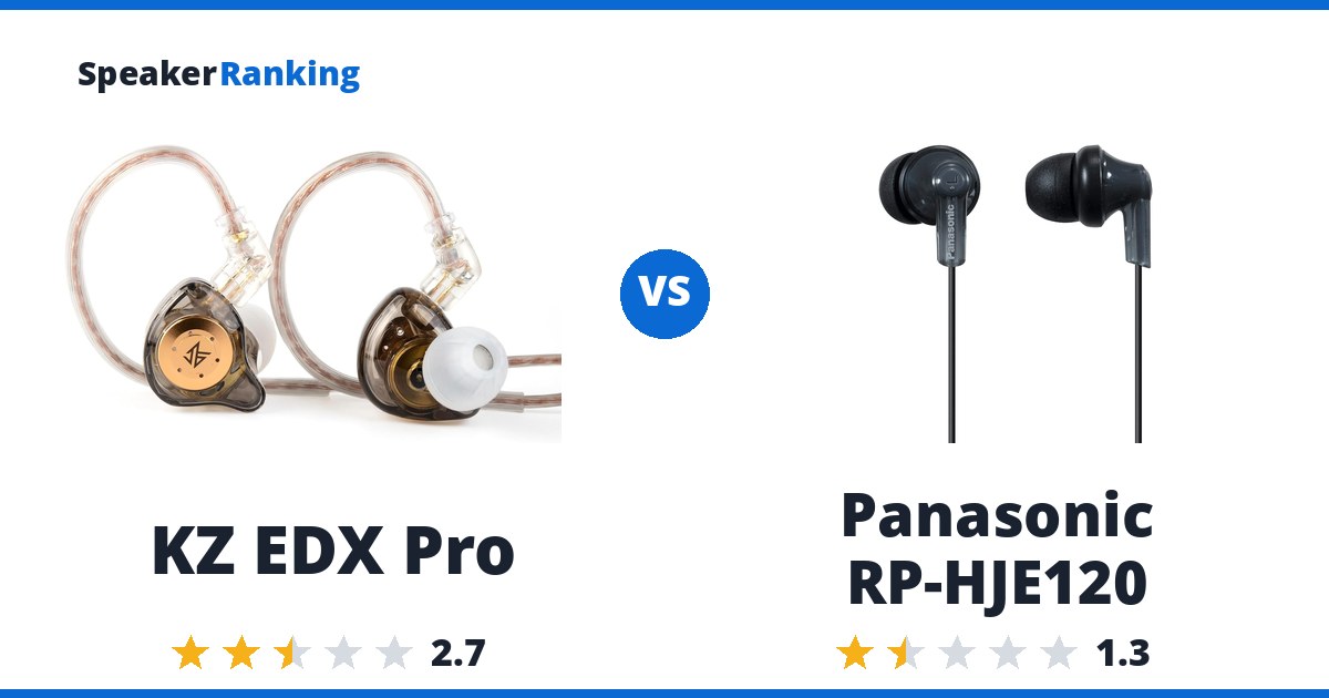 KZ EDX Pro vs Panasonic RP-HJE120