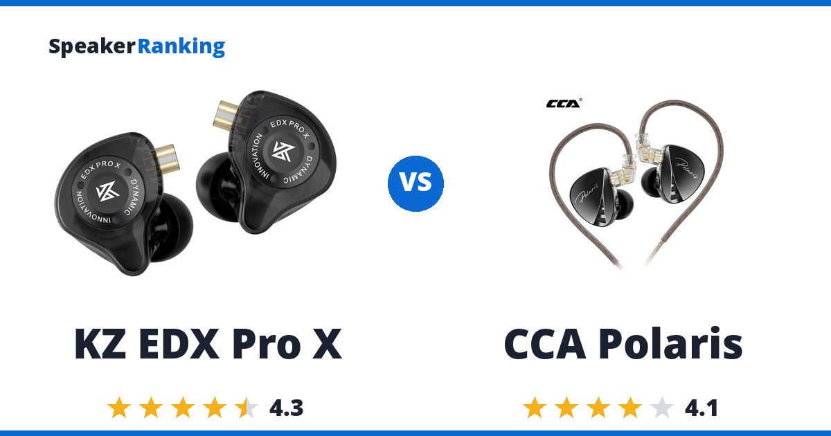KZ EDX Pro X vs CCA Polaris