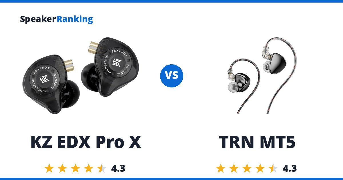 KZ EDX Pro X vs TRN MT5