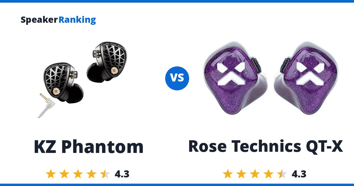 KZ Phantom vs Rose Technics QT-X