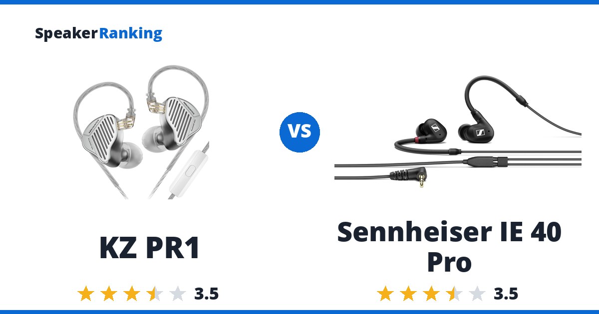 KZ PR1 vs Sennheiser IE 40 Pro