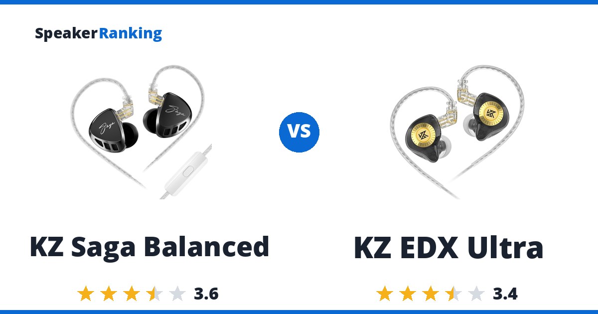 KZ Saga Balanced vs KZ EDX Ultra