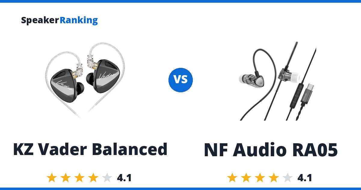 KZ Vader Balanced vs NF Audio RA05
