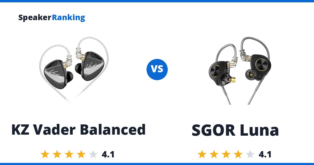 KZ Vader Balanced vs SGOR Luna