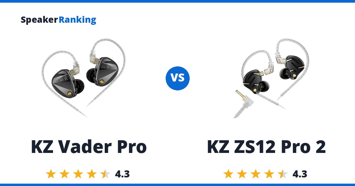 KZ Vader Pro vs KZ ZS12 Pro 2