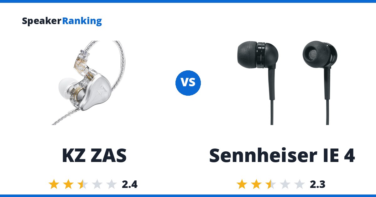 KZ ZAS vs Sennheiser IE 4