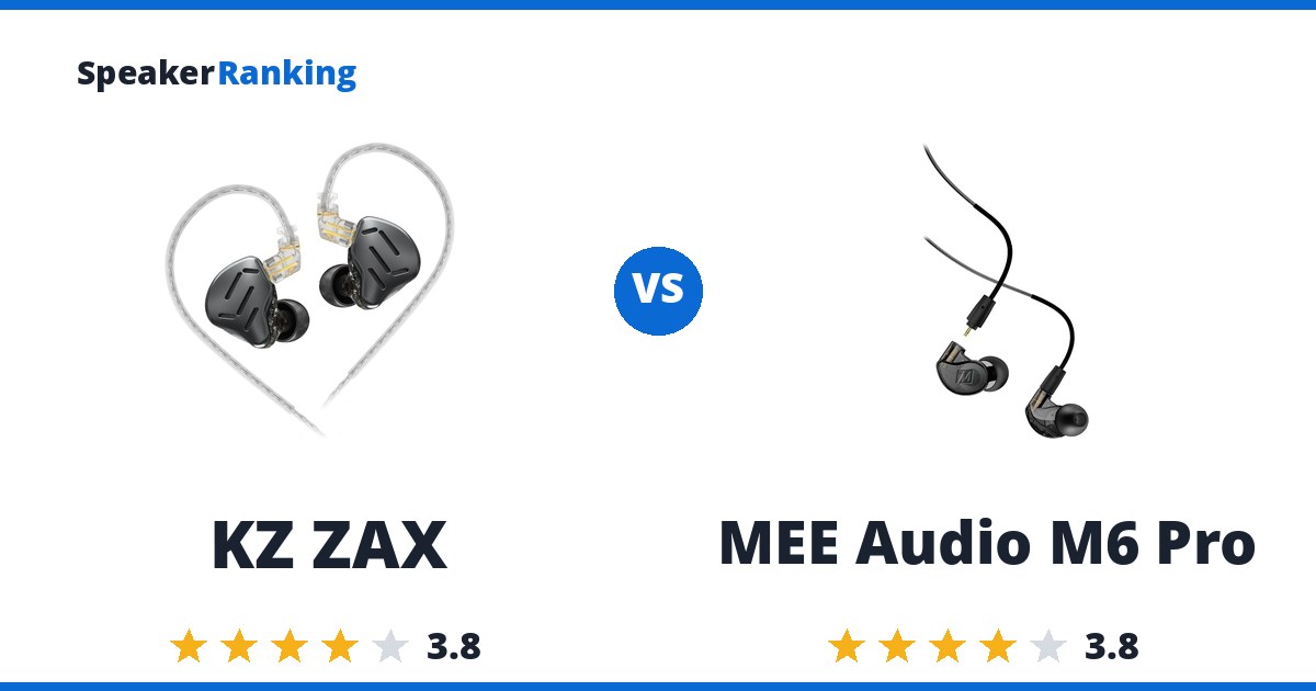 KZ ZAX vs MEE Audio M6 Pro