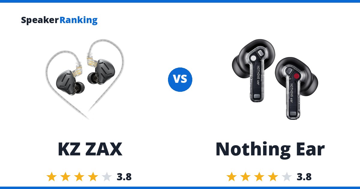 KZ ZAX vs Nothing Ear