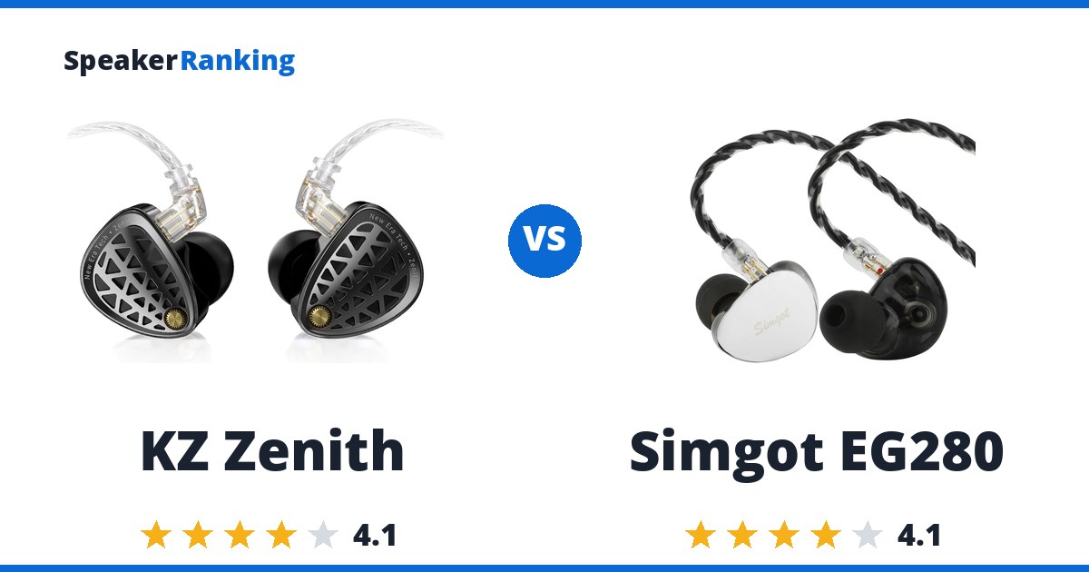 KZ Zenith vs Simgot EG280