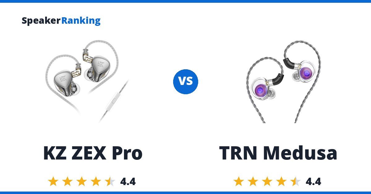 KZ ZEX Pro vs TRN Medusa