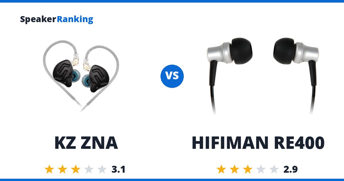 KZ ZNA vs HIFIMAN RE400