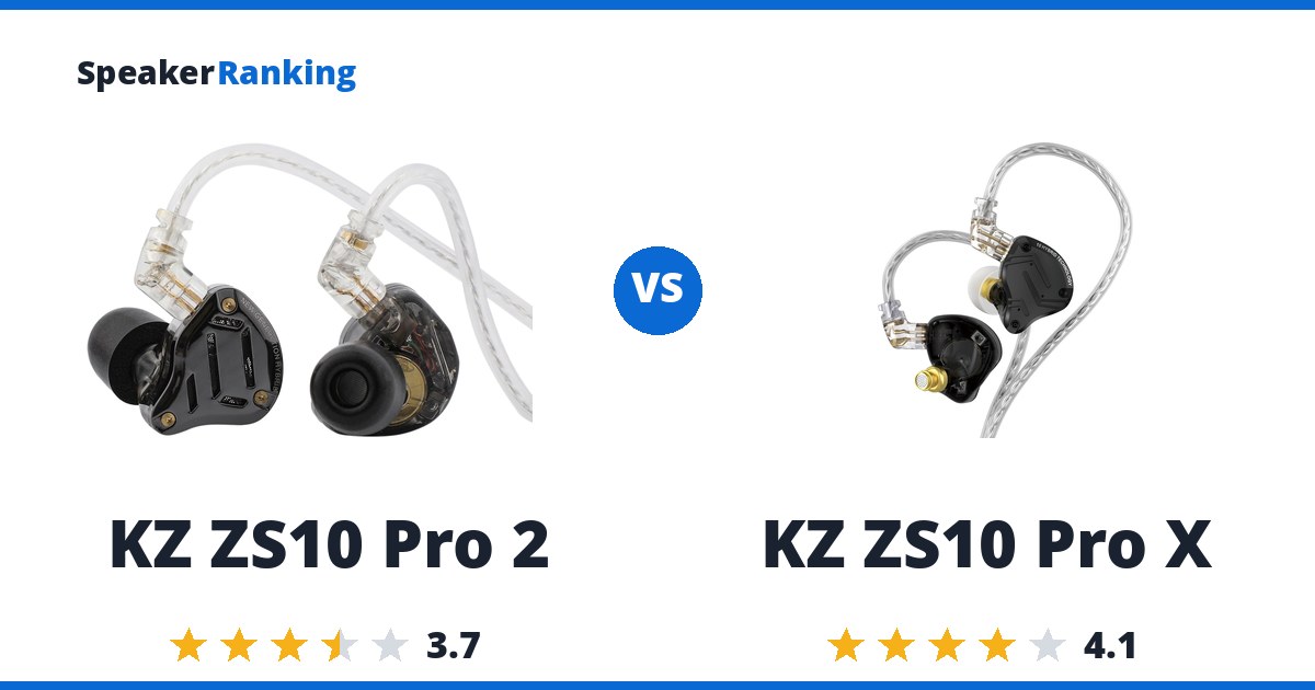 KZ ZS10 Pro 2 vs KZ ZS10 Pro X