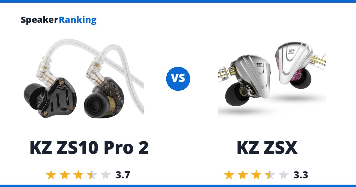 KZ ZS10 Pro 2 vs KZ ZSX