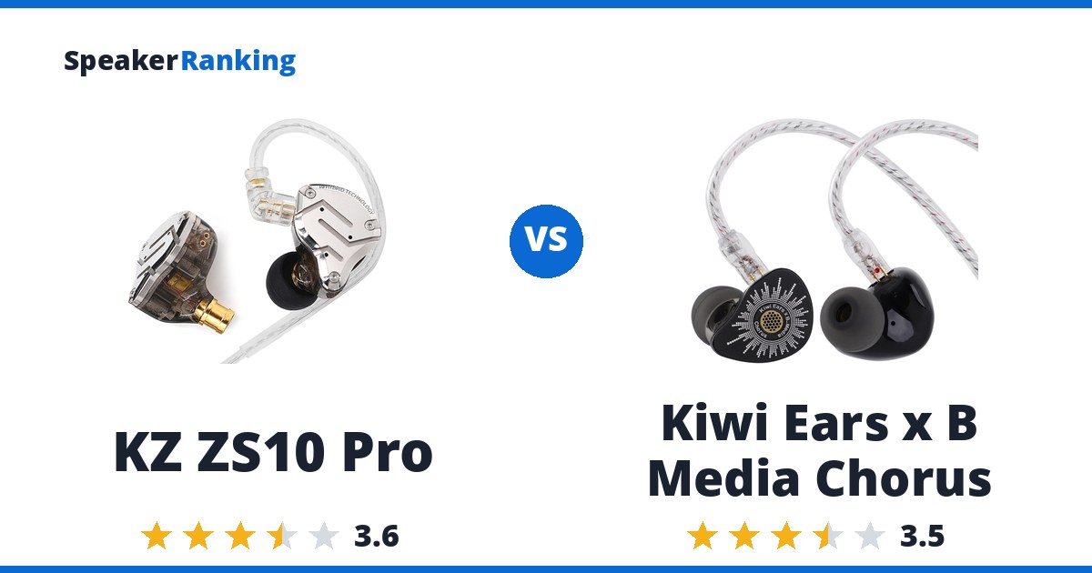 KZ ZS10 Pro vs Kiwi Ears x B Media Chorus